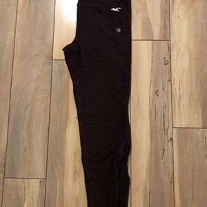 Hollister Full-Length Legging, Maroon/Dark Brown
